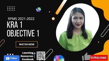 RPMS 2021 2022 KRA1 objective 1 with MOV