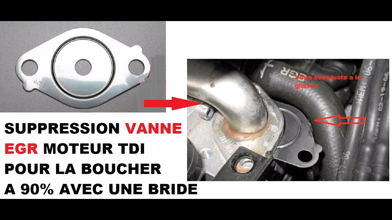 REMOVING EGR VALVE FROM TDI ENGINE TO BLOCK 90% WITH A FLANGE 