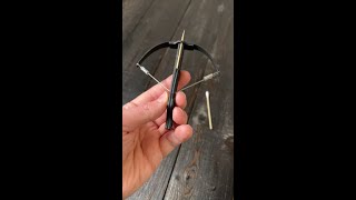 I found this mini crossbow that shoots toothpicks! #shorts #youtubeshorts