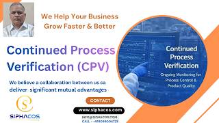 Details #684 SIPHACOS Continued Process Verification CPV News