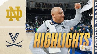 Irish Get Big Win at Home Over Cavaliers | Highlights vs Virginia | Notre Dame Men's Basketball