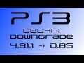 PS3 Devkit Downgrading to firmware 0.85