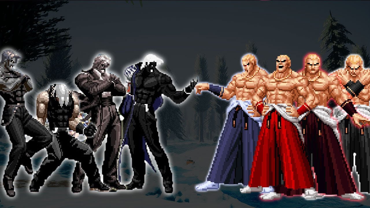 [Mugen KOF] Geese Team Vs Rugal Bernstein Team - YouTube