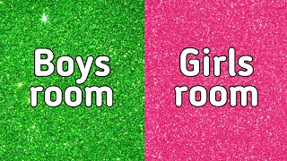 Girls room vs boys room 😎 | Boys vs Girls | #boysvsgirls #boy #girls