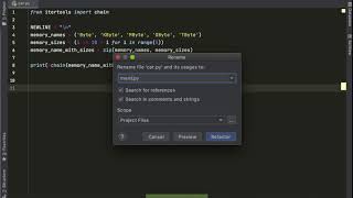 PyCharm Tips & Tricks #6: Rename Files