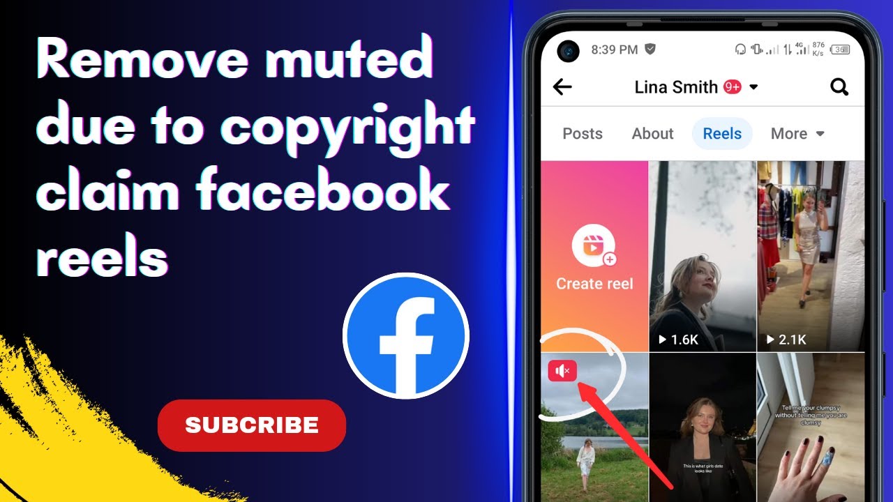 How to remove muted due to copyright claim facebook reels Facebook