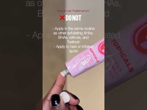 How To Use Faded Dark Spot Serum Correctly |Hyperpigmentation | Skincare | Blemishes | Topicals