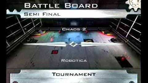 Gemini Dazzy Does Robot Wars - RW Championship - Semi Final - Chaos 2 vs Robotica