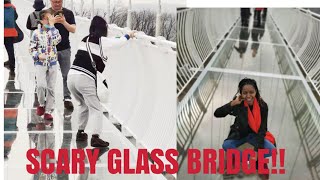 THE GLASS BRIDGE IN CHANGCHUN CHINA||SCARY GLASS BRIDGE IN CHINA|| GLASS BRIDGE CRACKING EFFECT