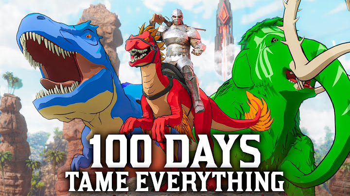 I Spent 100 Days Taming Every Creature in Ark... Here's What Happened