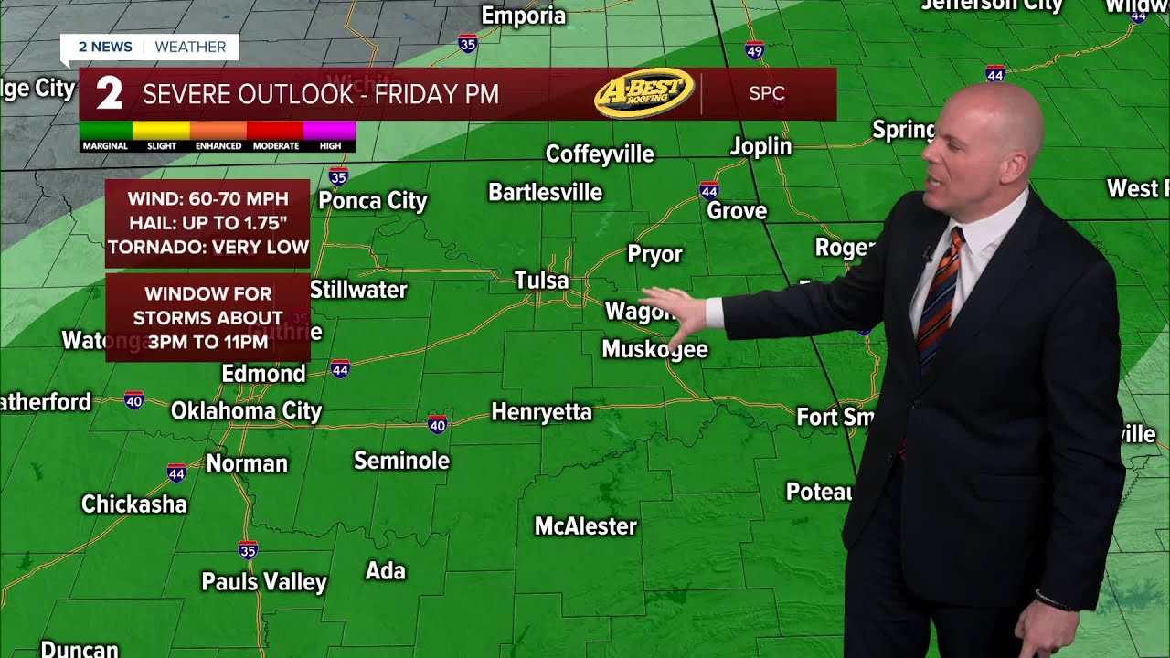 Chance Of Storms Returns Friday PM - YouTube