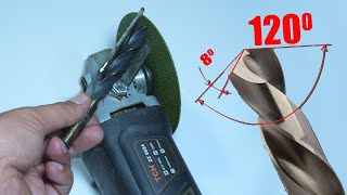 How to sharpen a drill in 20 seconds! With this idea you will become a level 100 master!