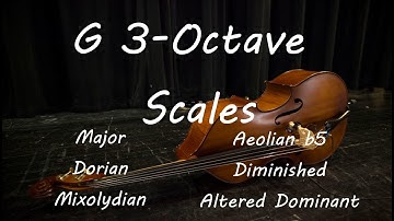 3-Octave Double Bass Scale Fingerings, G | Free Download