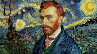 Van Gogh Style Portrait 4K Starry Night Aesthetic Wallpaper for TV