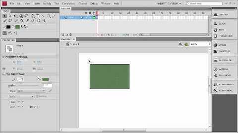 Adobe flash cs4 tutorial  New Document Settings & Navigation