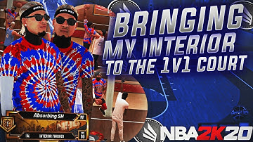 I TOOK MY DEMIGOD INTERIOR FINISHER TO THE COMP STAGE 1V1 COURT! INSANE CONTACT DUNKS NBA 2K20 STAGE