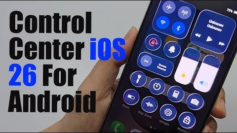 Installeer Control Center iOS 26 voor Android