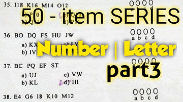 50-item Inductive Reasoning | Numerical | NUMBER SERIES [AFPSAT Civil Service UPCAT College] part3