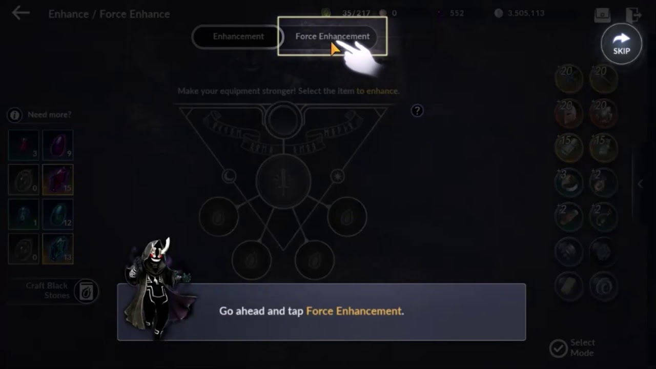 Black Desert Online Android Game Force Enhancement YouTube