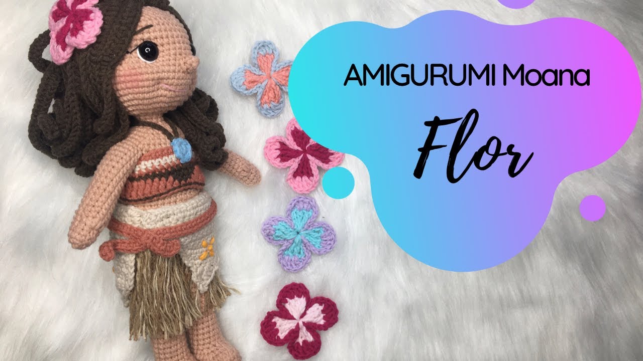 Moana - Crochê  Arquitetura das Flores