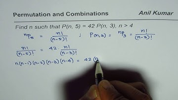 Permutation Algebra to Find n in Equation