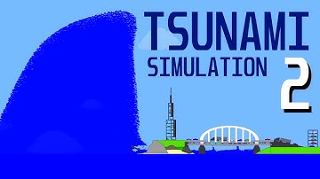 Tsunami Simulation 2! | Algodoo