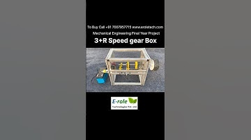 3 Speed Gear Box Mechanical Engineering Final Year Project