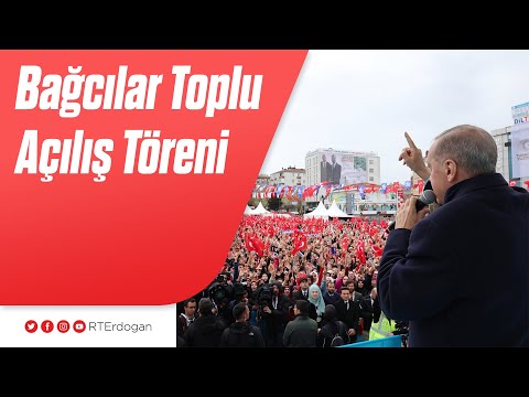 Bağcılarlı vatandaşlarımızla buluşuyor, ilçemizde 97 eser ve hizmetin toplu açılışını yapıyoruz.