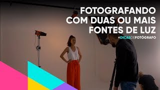 Como fotografar pessoas com duas ou mais fontes de luz em Estúdio