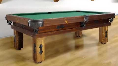 Wilderness Log Pool Tables