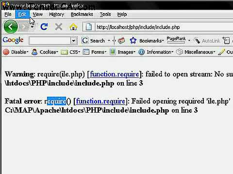 38  php - include and require