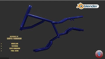 BIKE FRAME 3D MODELLING || EEVEE RENDERING || HARDSURFACE || BLENDER 2.9