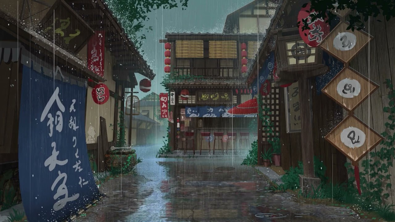 School Girl Running In The Rain Wallpapers Anime Wallpapers Desktop  Background