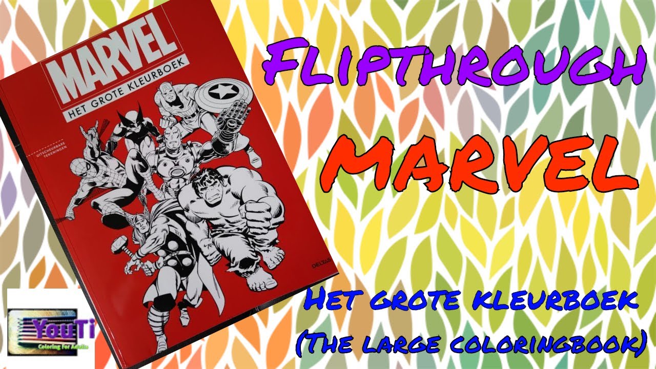 levenslang Golven Montgomery Marvel" Het Grote Kleurboek Flip Through - YouTube