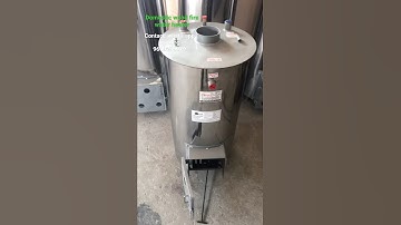 Domestic wood fire hot water boiler