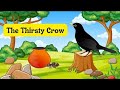 🐦⬛The Thirsty Crow 🪣 | प्यासा कौआ | Moral Story for Kids|bedtime story @Fatimakidslearning