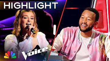 Zoe Levert Shows Her True Country Soul Covering "Cowboy Take Me Away" | The Voice Knockouts | NBC