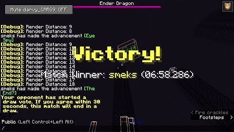 the GLEEBIEST 9:37 in MCSR Ranked (faster than arian smeks) (darvy forfeited)