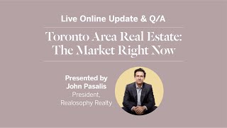 April Toronto Area Real Estate Live Update & Q/A - Thursday April 11th 12PM ET
