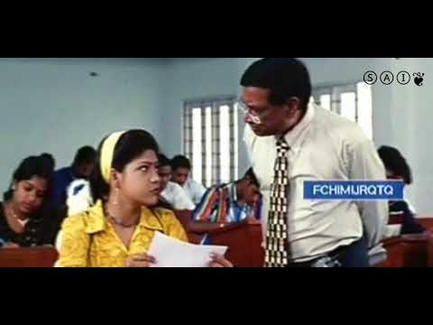 Ninnu chudalani movie comedy scene.......m.s narayana and heroein exam funny comedy