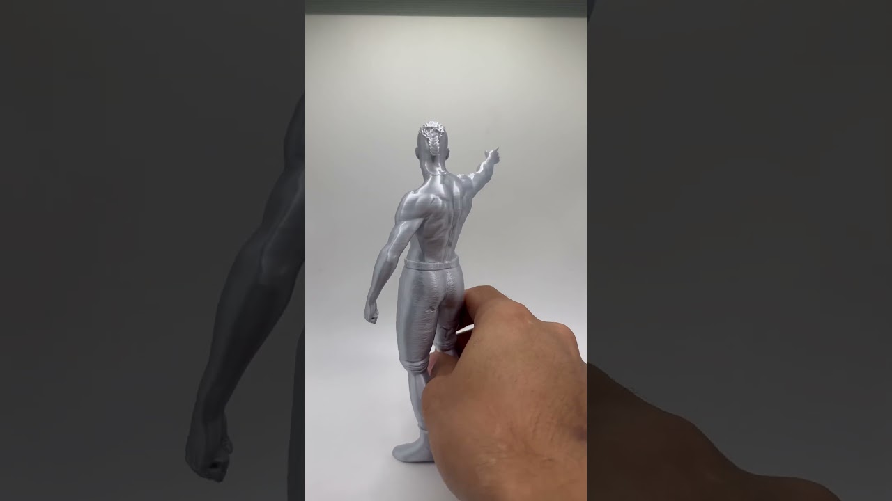 Techno VIKING printed in SILVER filament! 