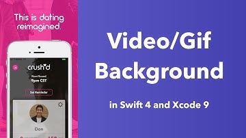 iOS Video Tutorial: Create a Video/Gif Background View (Swift 4 in Xcode 9)