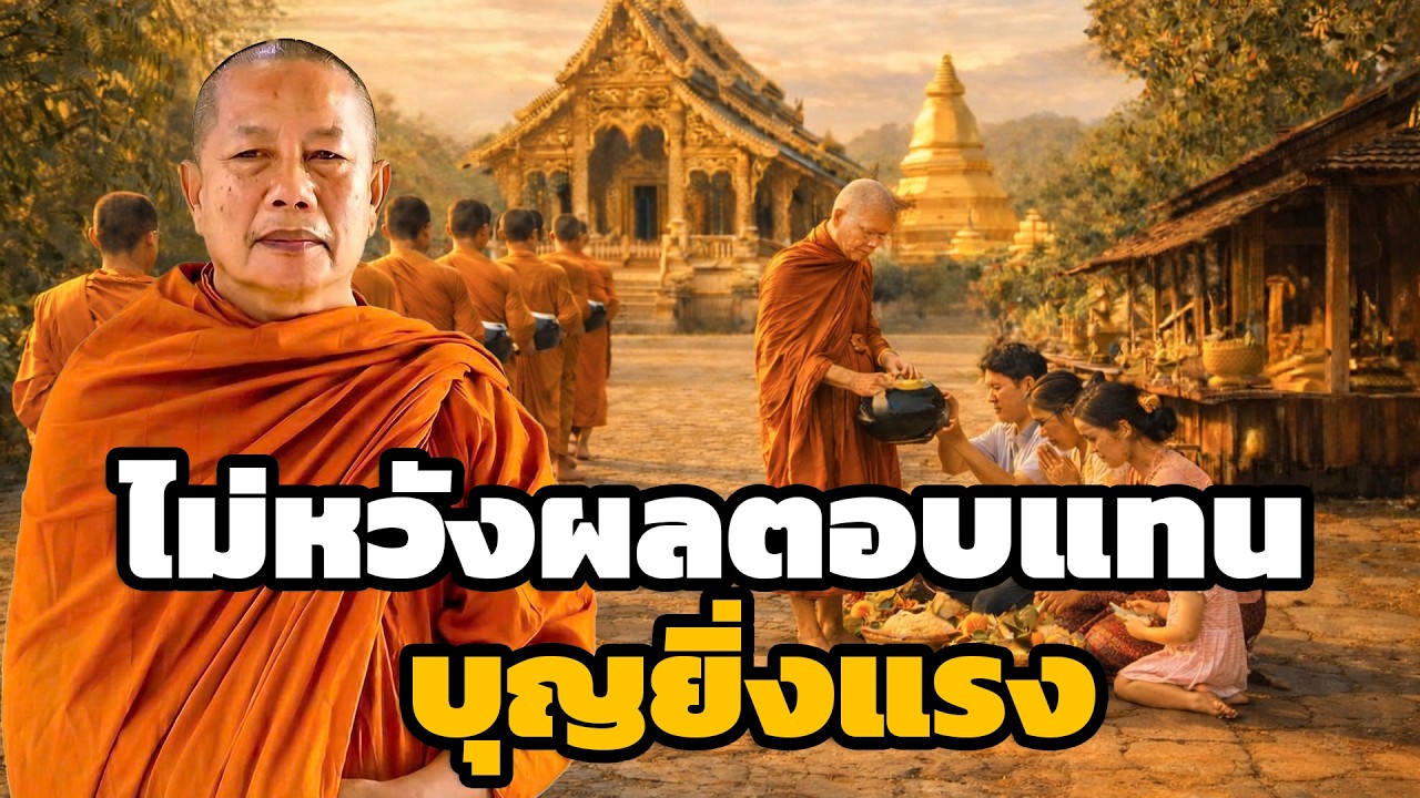 ให้โดยไม่หวังผล  ผลบุญยิ่งแรง ธรรมะคลายทุกข์ พระมหาบุญช่วย ปัญญาวชิโร