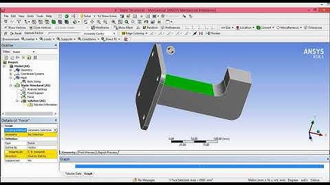 Ansys Workbench Tutorial Part-2 : Wall bracket  structural Analysis