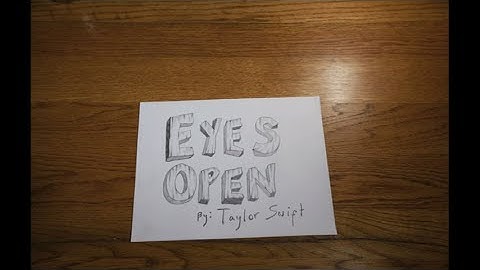 Taylor Swift - Eyes Open (Lyric Version)