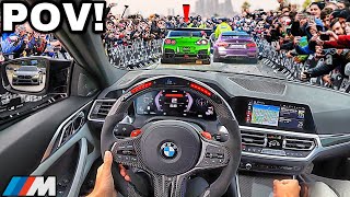You Drive A Straight Piped Bmw M4 G82 To La's Biggest Car Meet At Dde [loud Exhaust Pov]