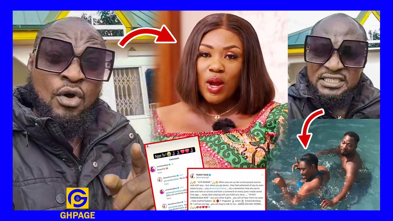 Funny Face !nsults ‘Prɛgnant’ Emelia Brobbey after disagreeing on being his Ex-girlfriend issues