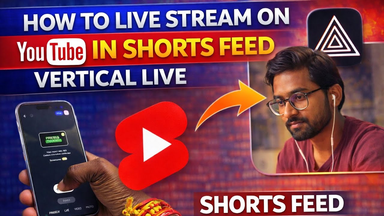 Shorts Live Stream on Youtube in Shorts Feed | Vertical Live | PRISM ...