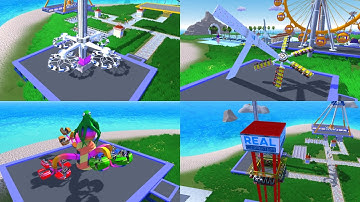 Real Coaster Idle Game All Attraction Max Level (Dream Island Park)