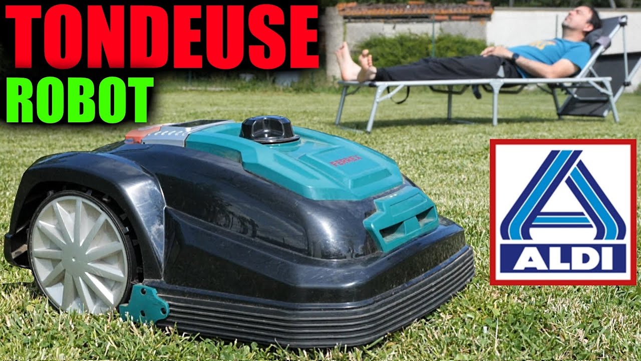 Robot Tondeuse Ferrex Aldi 28v 2850 Mah Fini La Corvee De Tonte Youtube